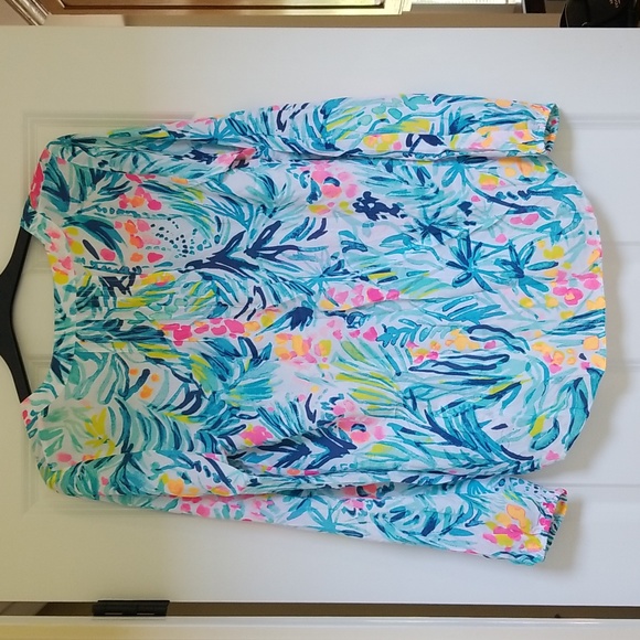 Lilly Pulitzer Colby Top in Serene Blue - Picture 3 of 10
